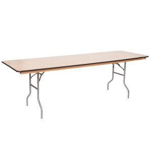 8' x 30 Rectangular Wood Table
